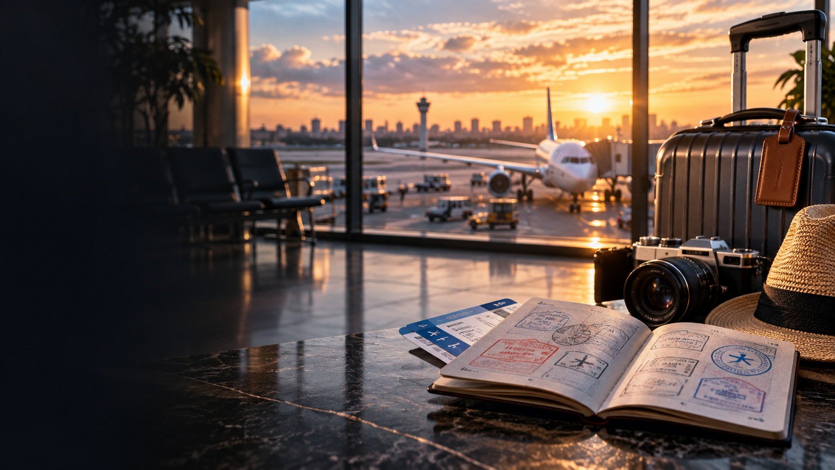 Passport and airport travel